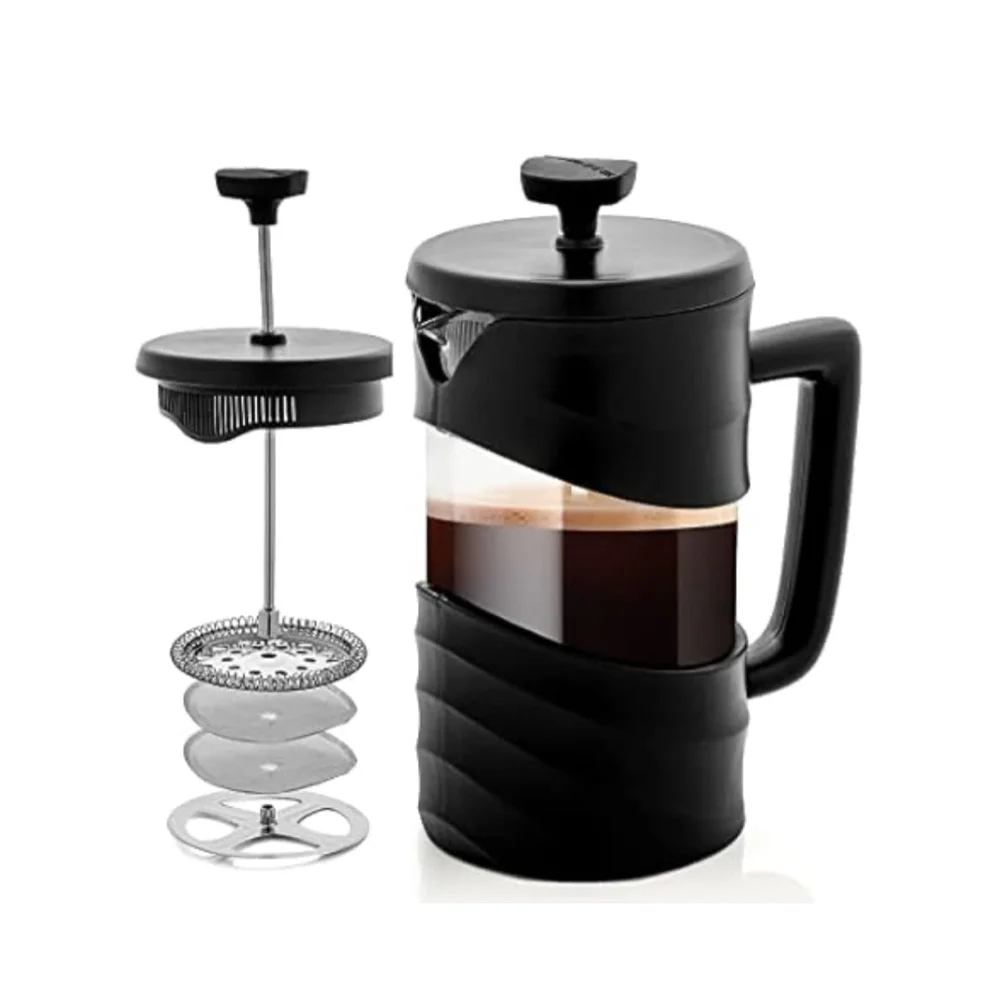 NEW Ovente Coffee Press 34oz Black